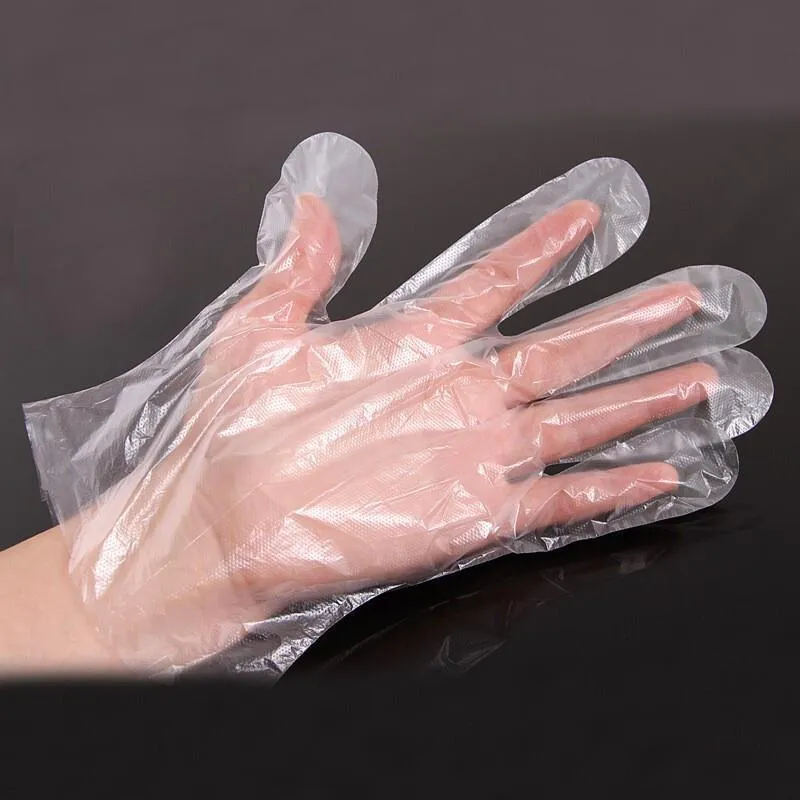 15 Bags 100 Pieces / Bags Disposable PE Gloves Transparent Food Catering Lobster Gloves Waterproof Protective Gloves