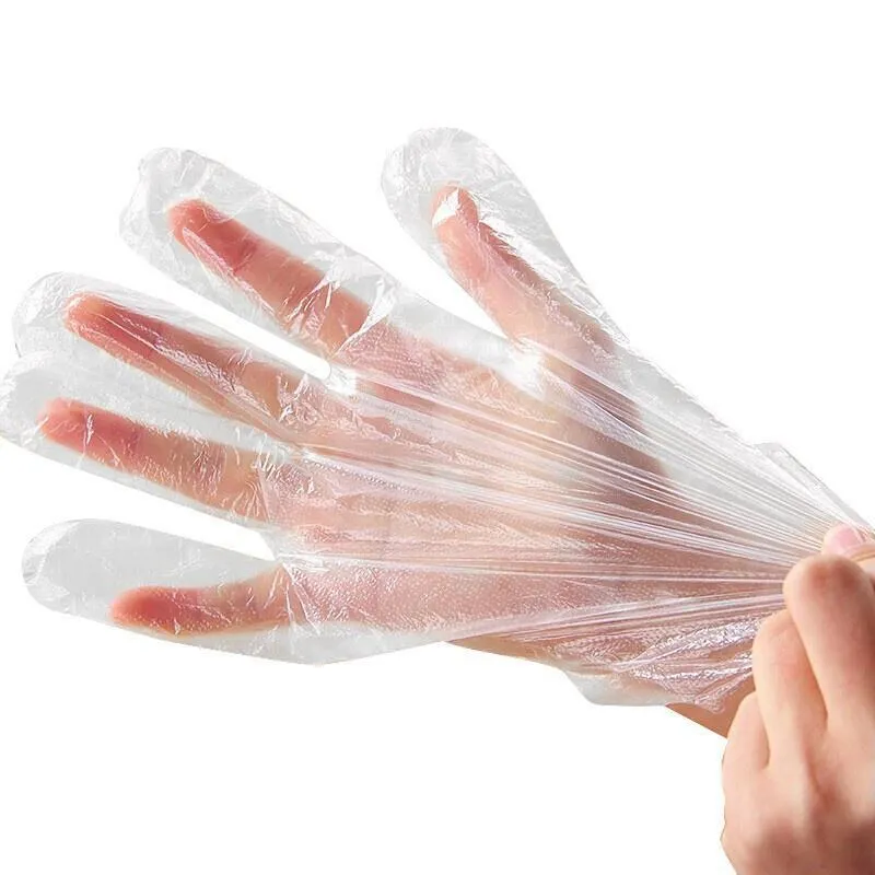 15 Bags 100 Pieces / Bags Disposable PE Gloves Transparent Food Catering Lobster Gloves Waterproof Protective Gloves