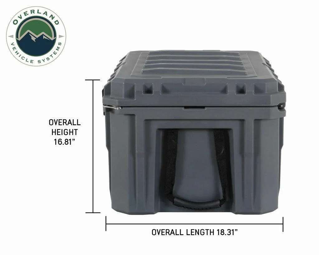 95 QT Dry Box With Drain and Bottle Opener - Dark Grey