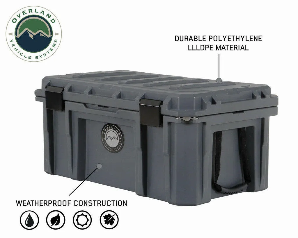 95 QT Dry Box With Drain and Bottle Opener - Dark Grey