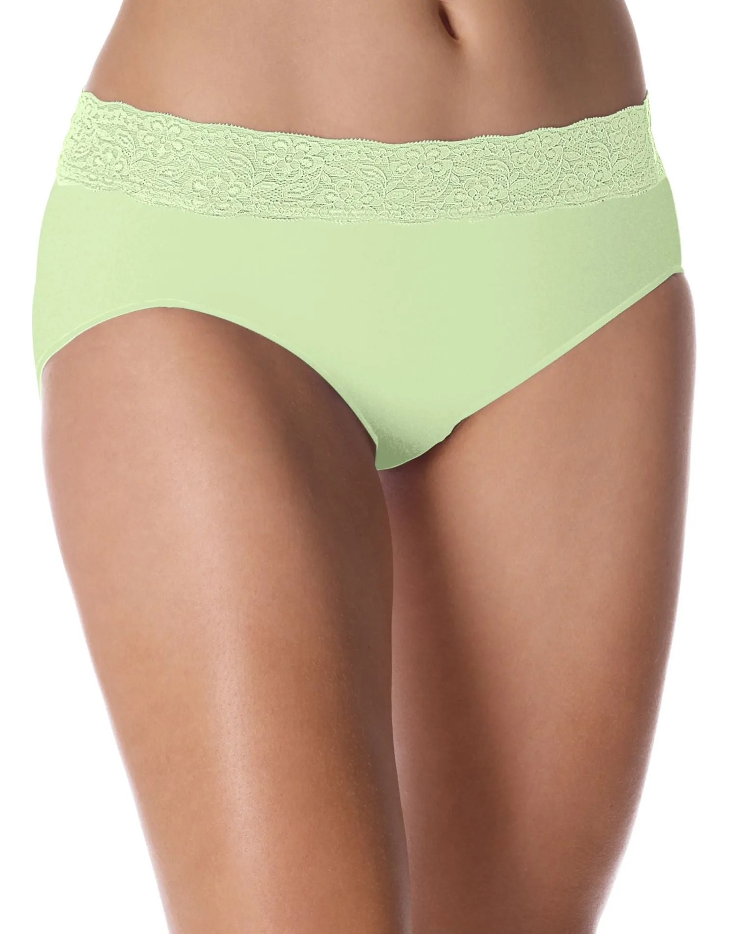 Bali No Lines, No Slip Hipster with Lace Waistband