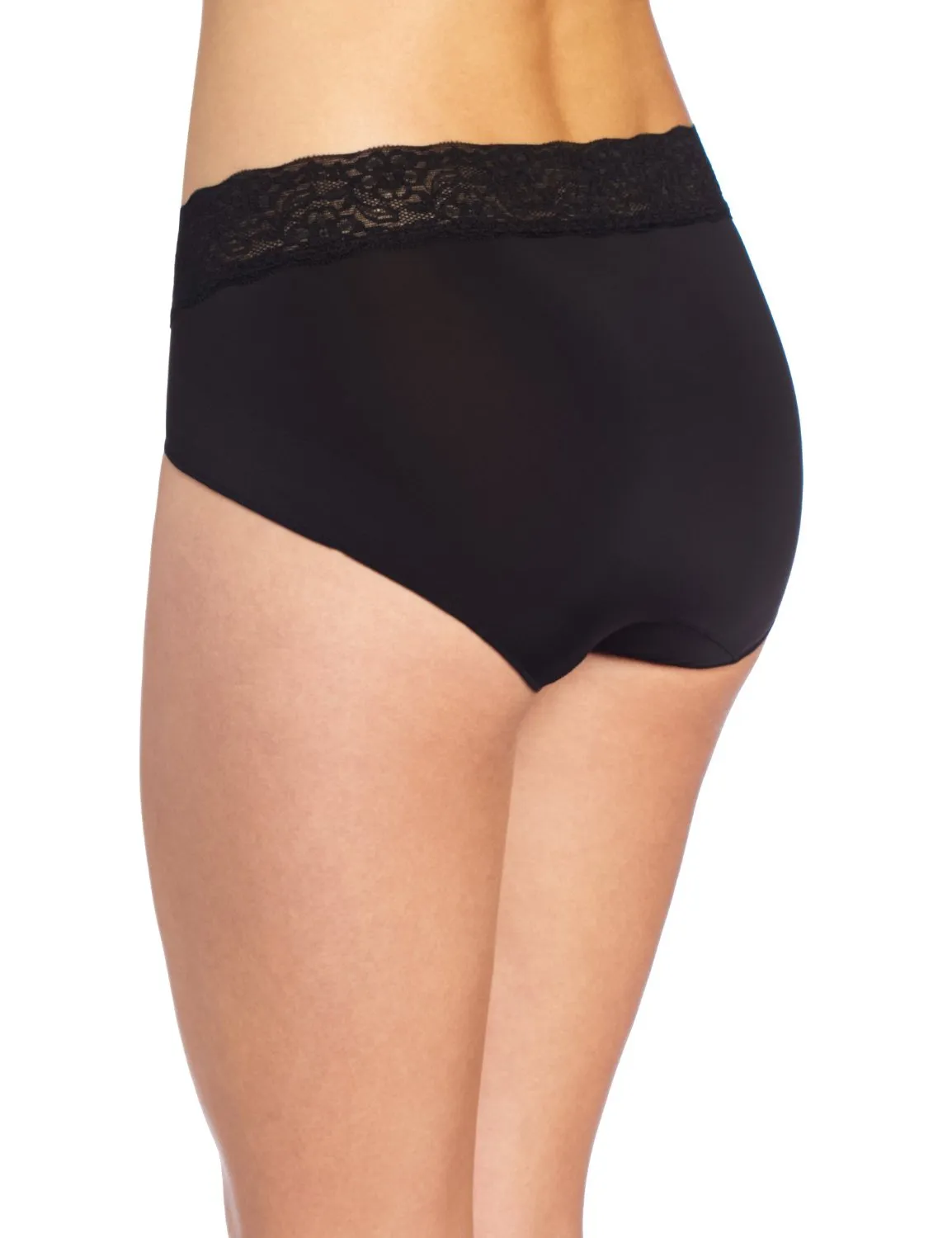 Bali No Lines, No Slip Hipster with Lace Waistband