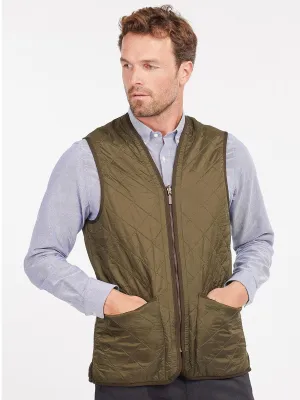 BARBOUR Men's Polarquilt Waistcoat/Zip-In Liner - Olive