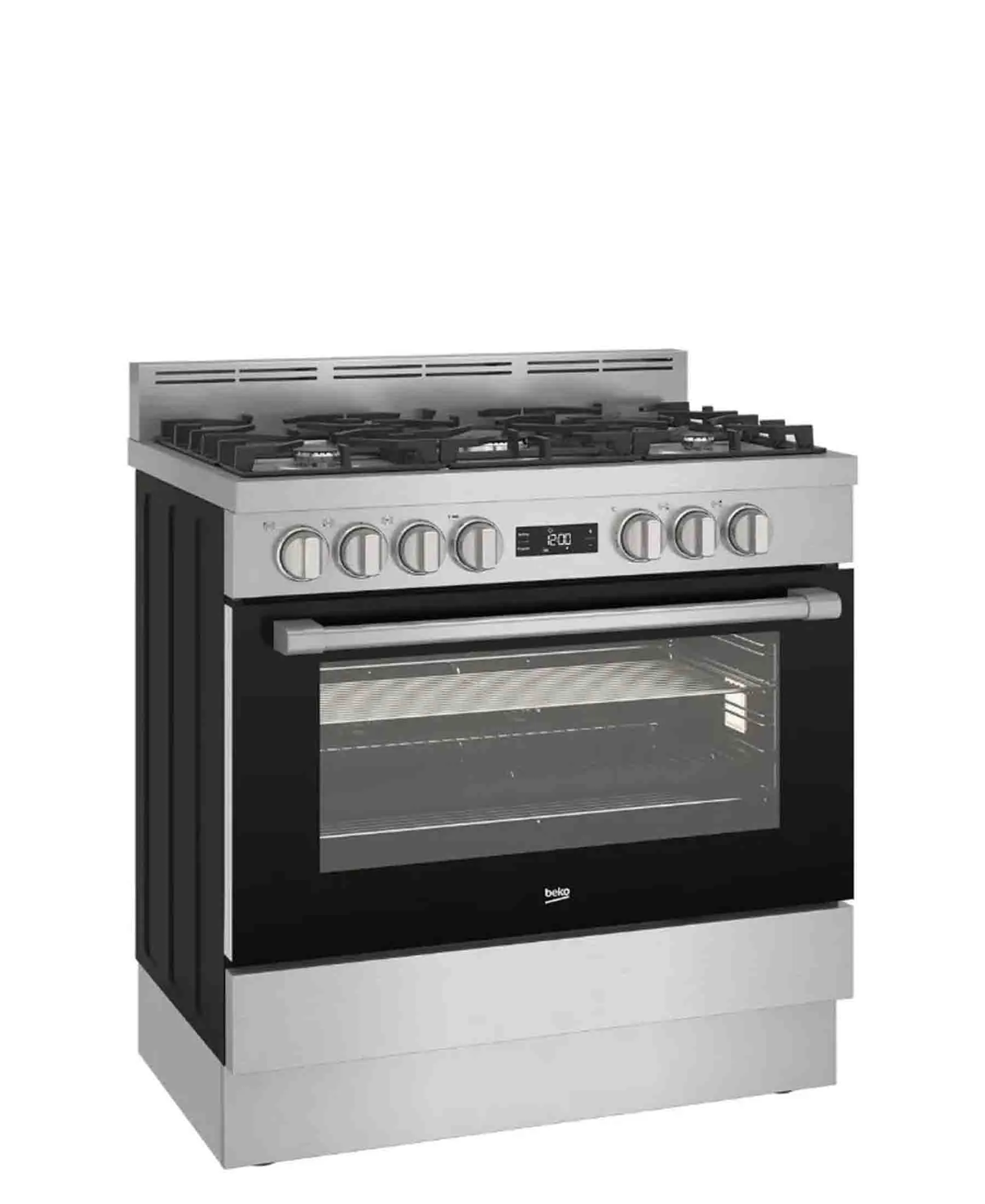 Beko 90cm Gas / Electric Inox Free Standing Stove - Stainless Steel