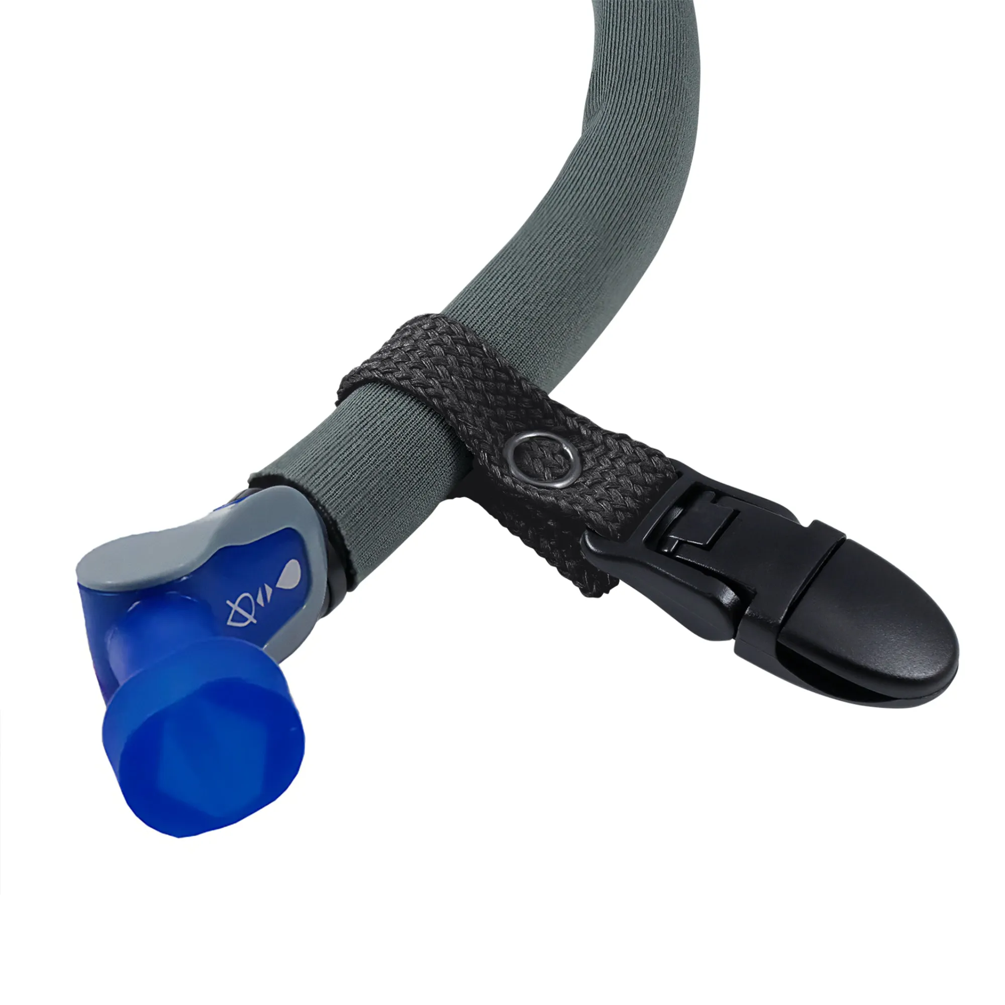 Black Drink Tube Lanyard Clip