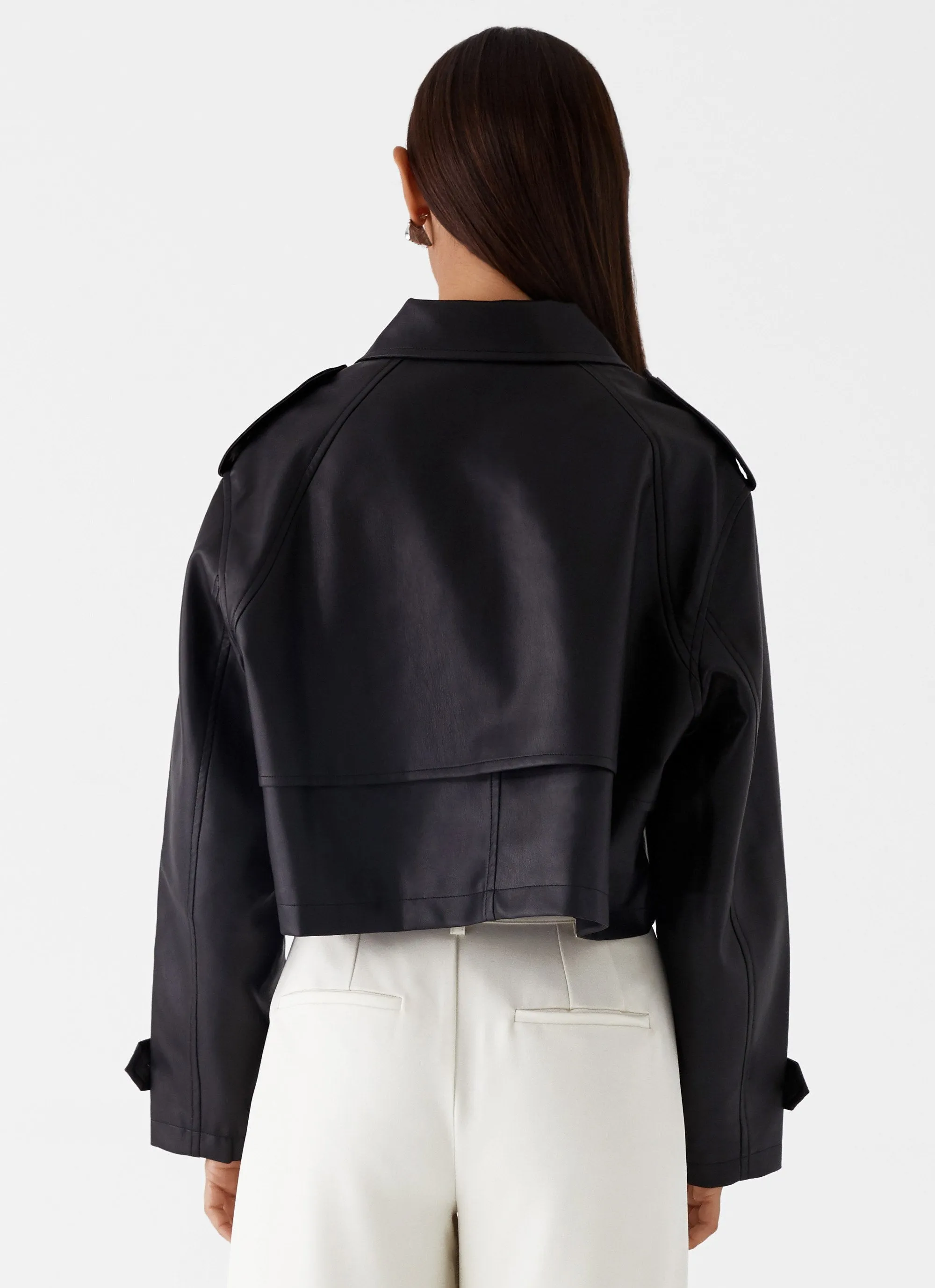 Bryson Cropped Jacket - Black