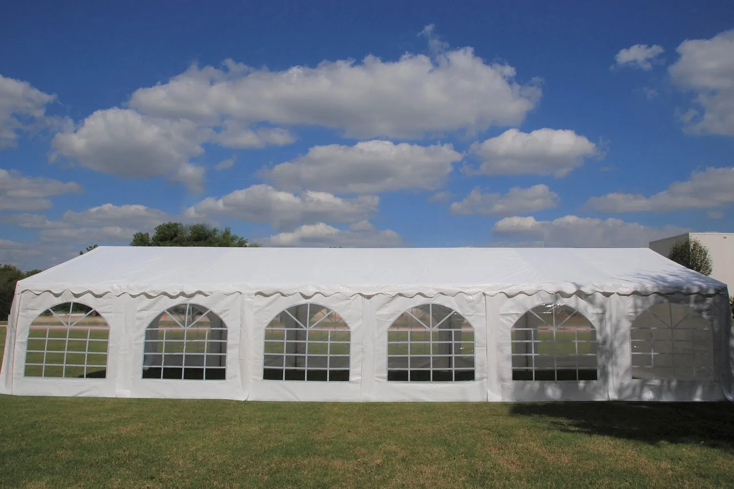 Budget PE Party Tent 40'x20' with Waterproof Top