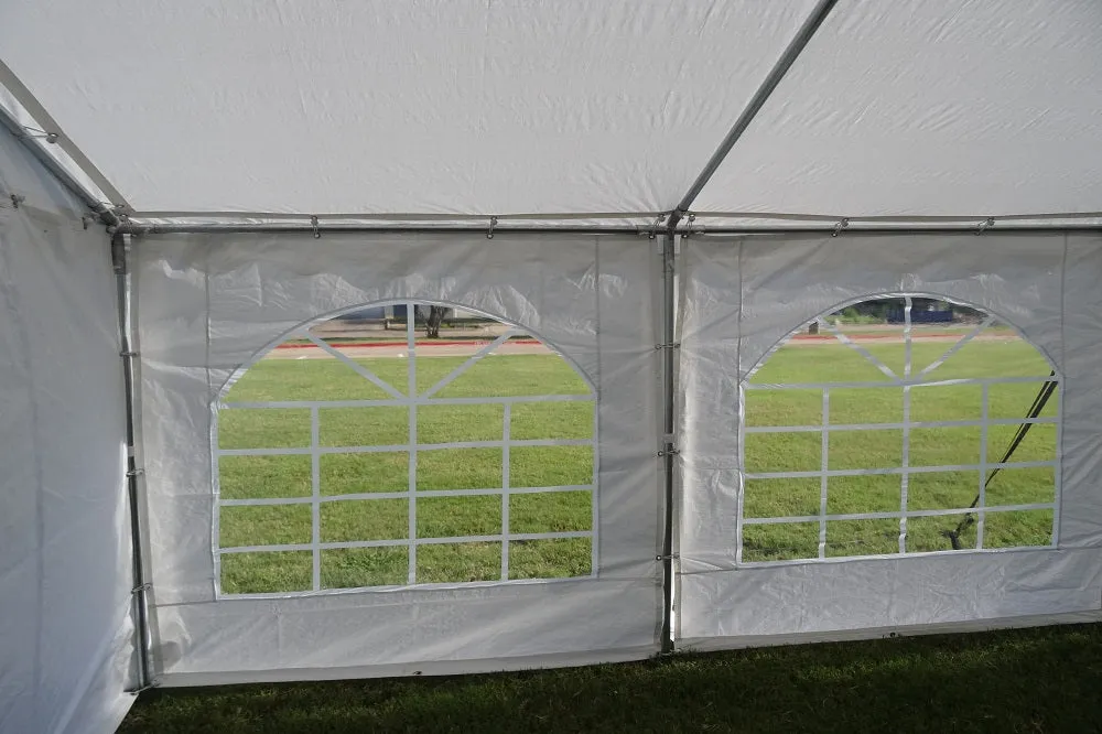 Budget PE Party Tent 40'x20' with Waterproof Top