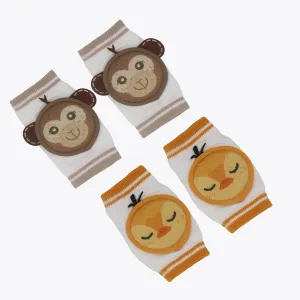 Chicken And Bear Set of 2 Baby Knee Pads