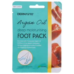 Derma V10 Foot Packs [Argan Oil] (1 Pair) (A)