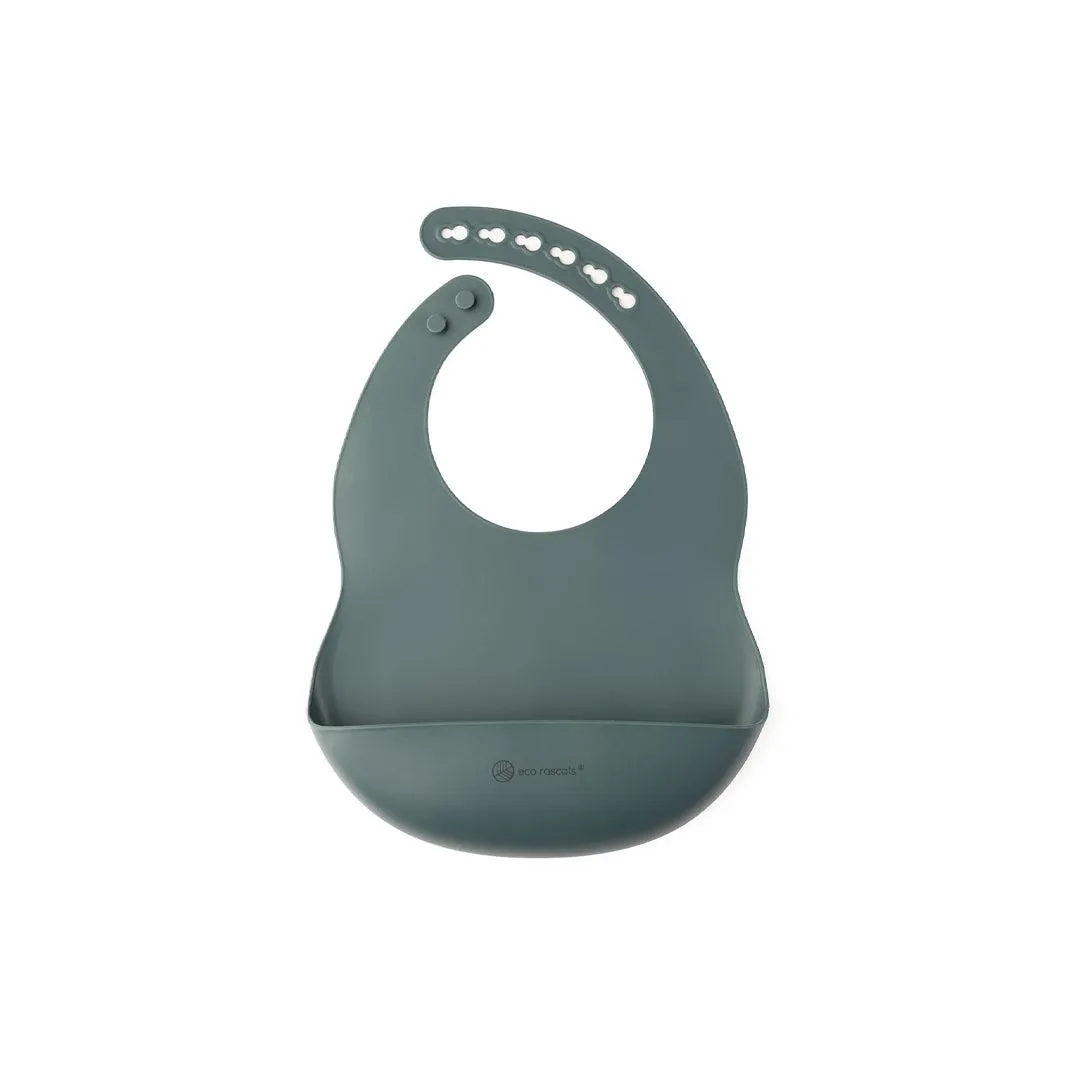 Eco Rascals Silicone Bib - Teal