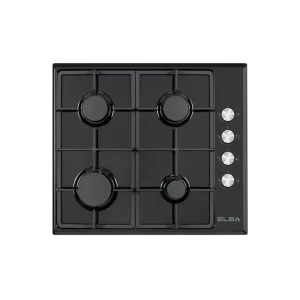 Elba Gas Hob 4 Burner 60cm Black Finish 04/T65-450B