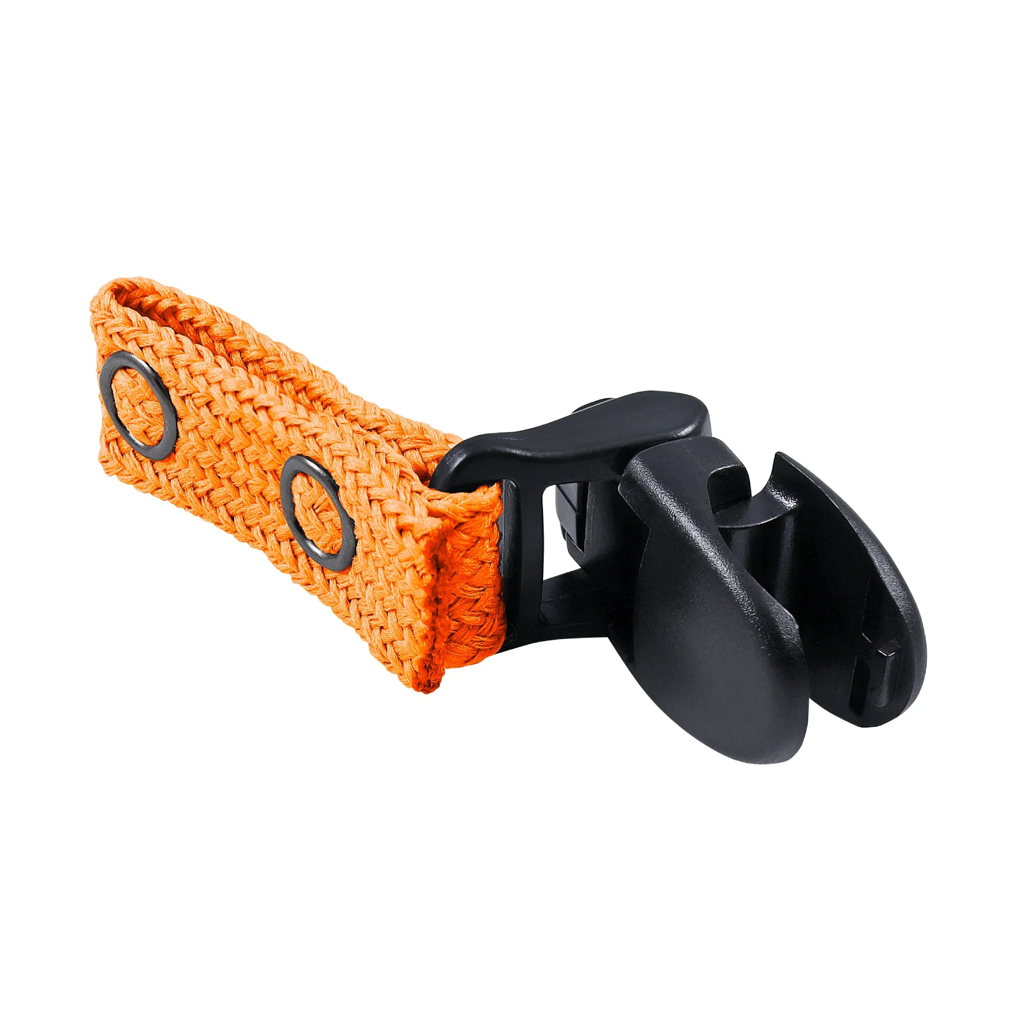 Fluorescent Orange Drink Tube Lanyard Clip