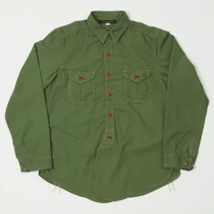 Freewheelers Great Lakes 'Montauk' Shirt - Olive