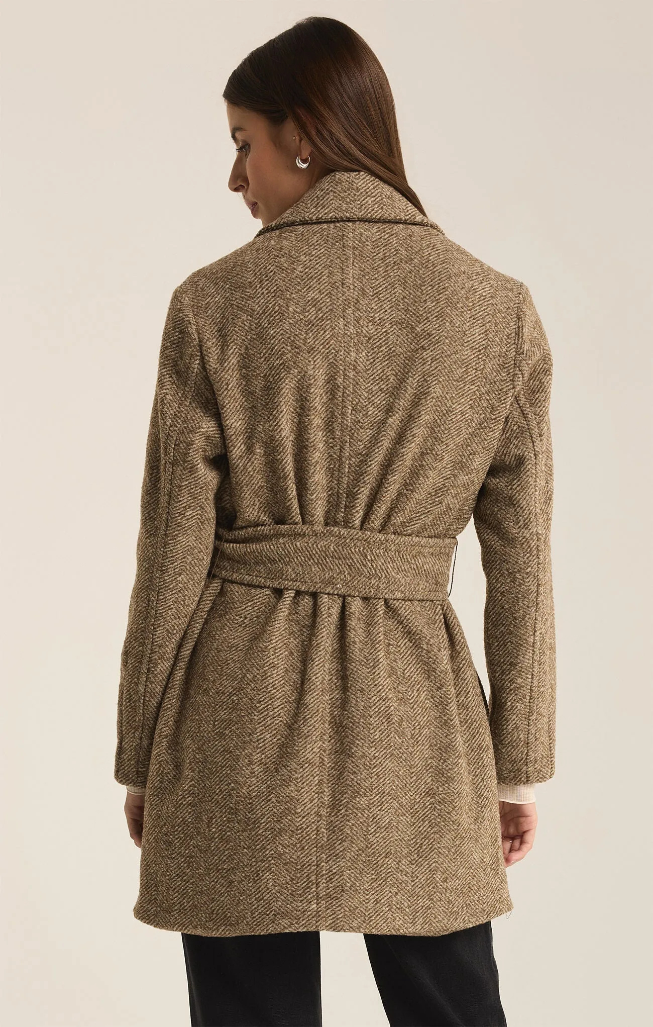 HAWTHORNE HERRINGBONE COAT