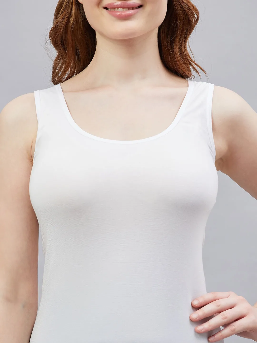 Heatmax Teen Sleeveless Inner - White