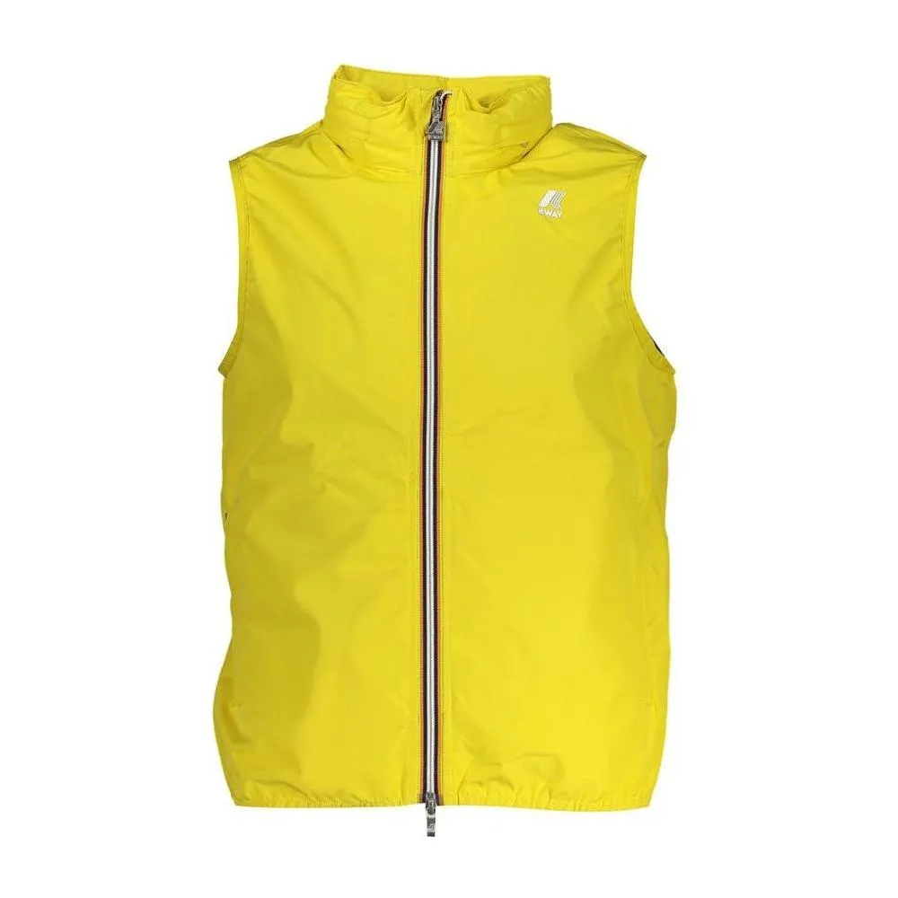 K-WAY Sleek Sleeveless Yellow Designer Jacket