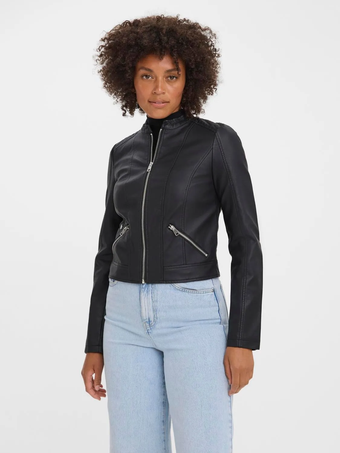 Khloe Faux Leather Jacket