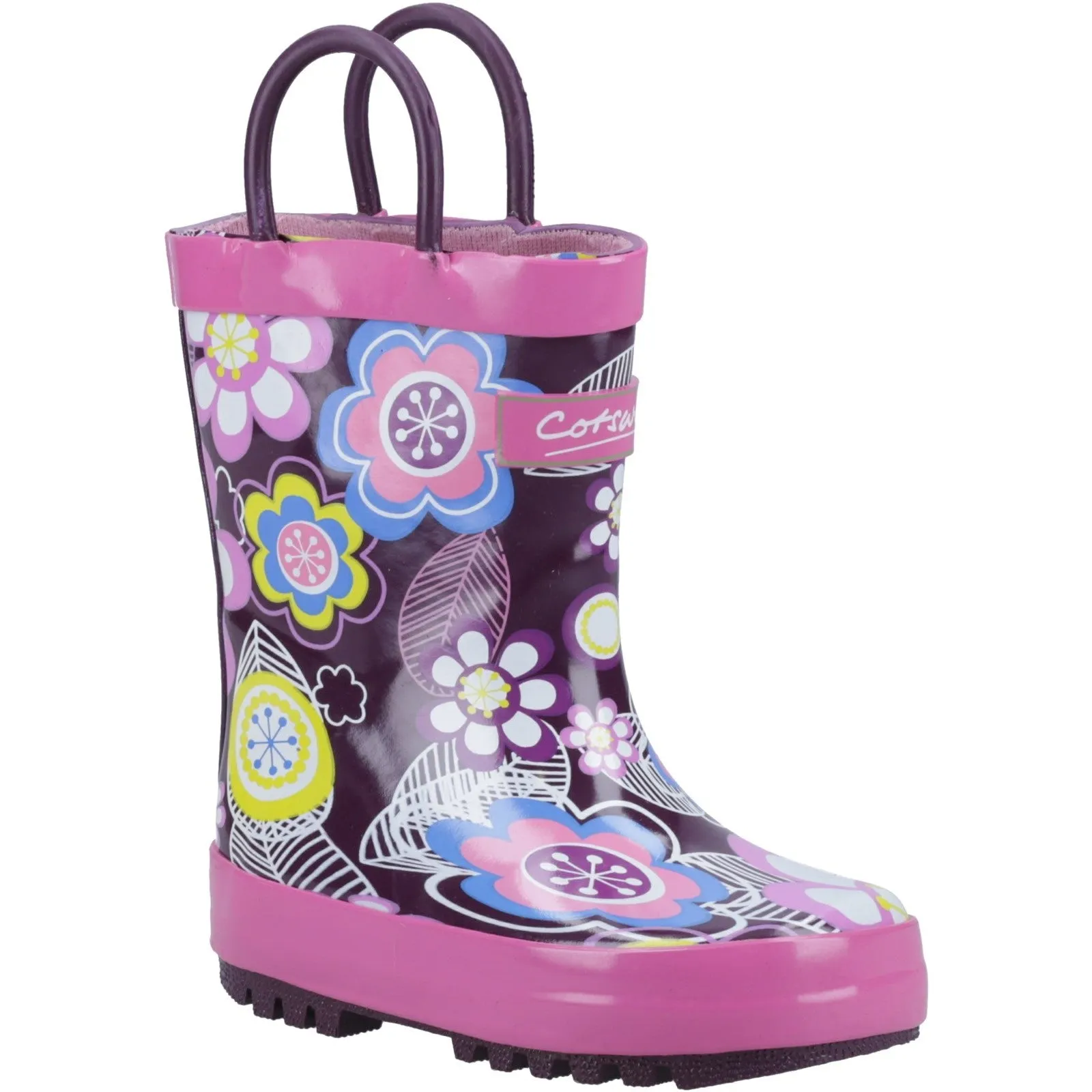 Kids Puddle Wellingtons Flower