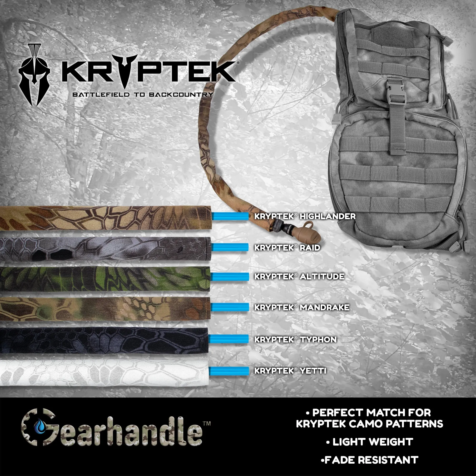 Kryptek Altitude Non Insulated Drink Tube Sleeve