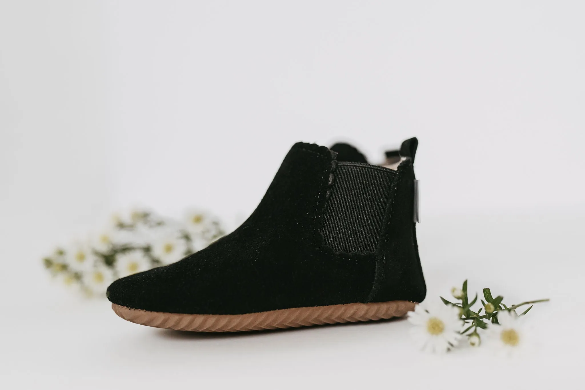 Little Love Bug Black Suede Reagan