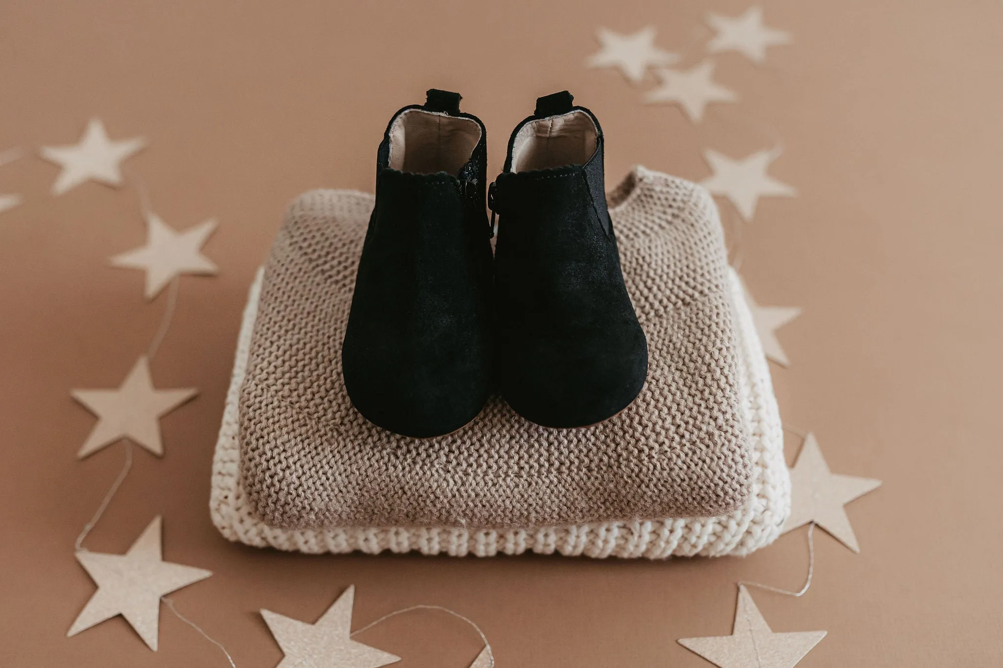 Little Love Bug Black Suede Reagan