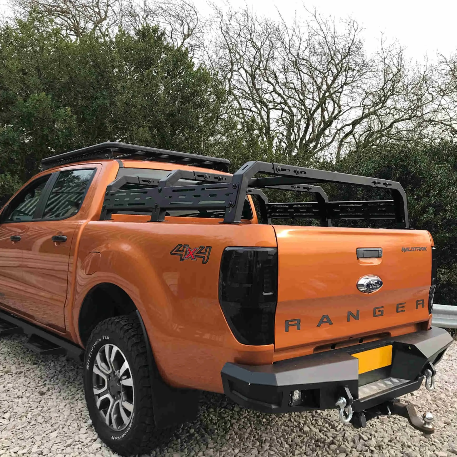 Low Height Adjustable Load Bed Roof Top Tent Cargo Rack for Ford Ranger 2022 