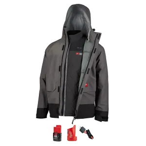 M12™ Heated AXIS™ Layering System with HYDROBREAK™ Rainshell Kit 3X (Gray)