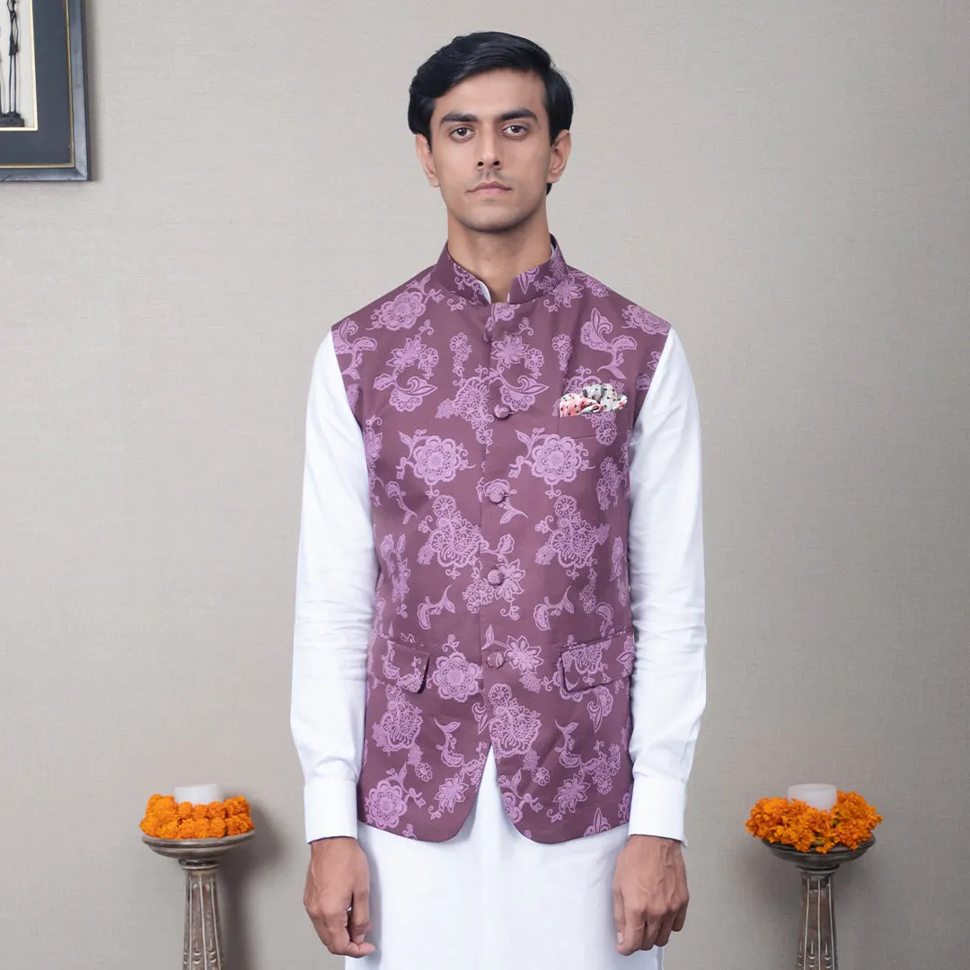 Mayan Abstract Nehru Jacket