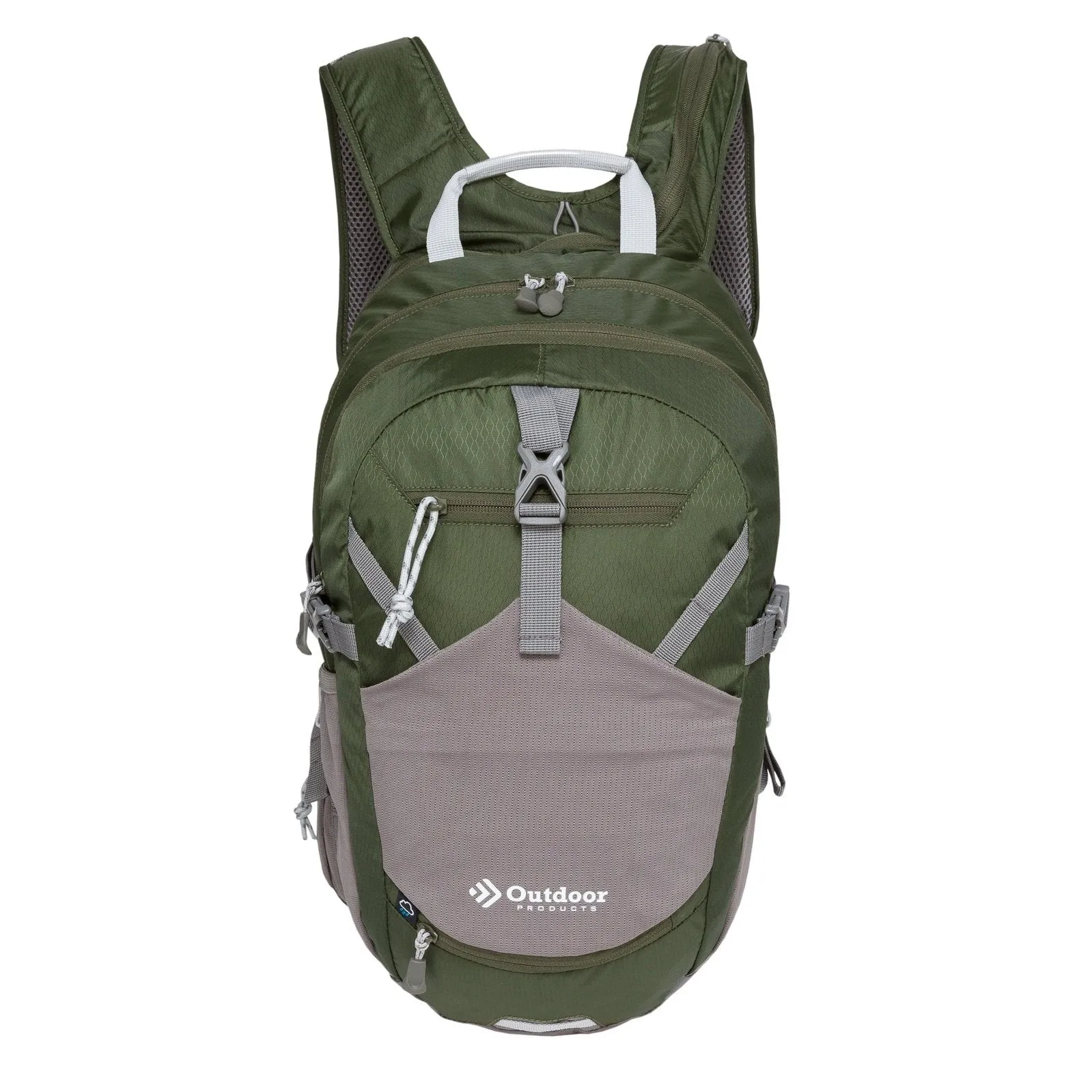 Outdoor Products Trail Break 18 Ltr Hydration Pack, with 3-Liter Reservoir, Green, Unisex