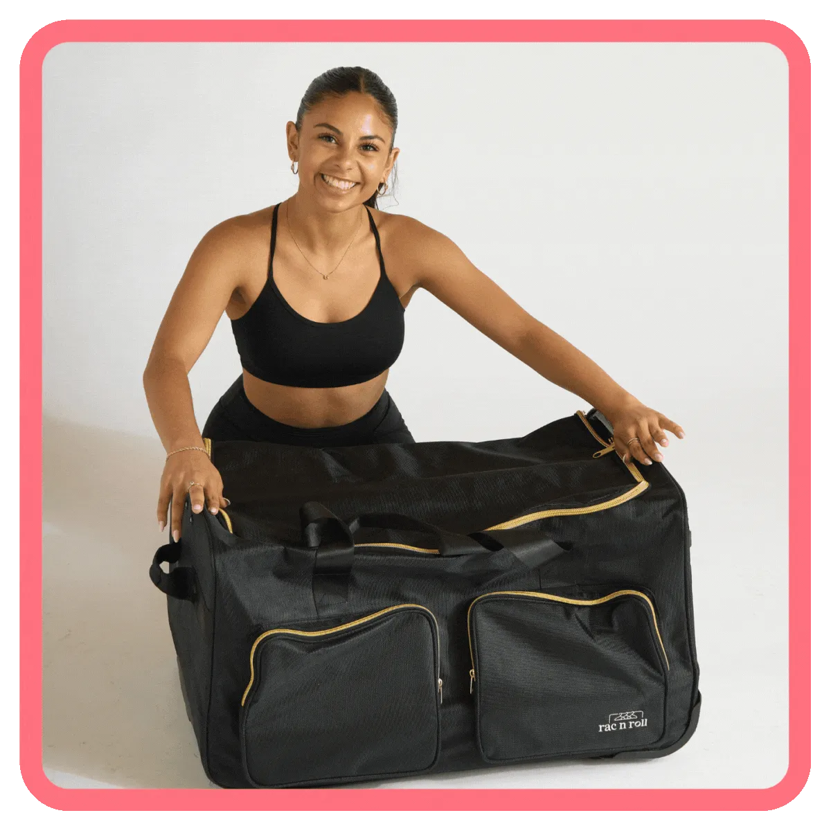 Rac n Roll Collapsible Dance Bag - Black