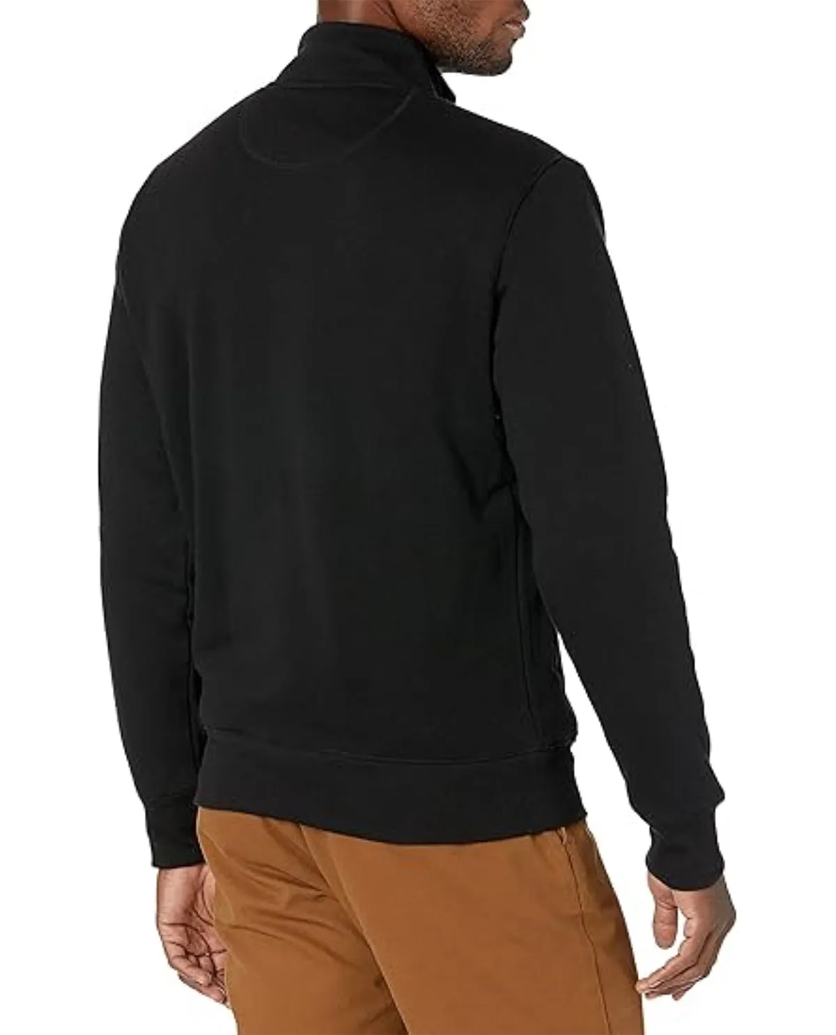 Real Essentials Men's Full Zip Mock Neck Jacket