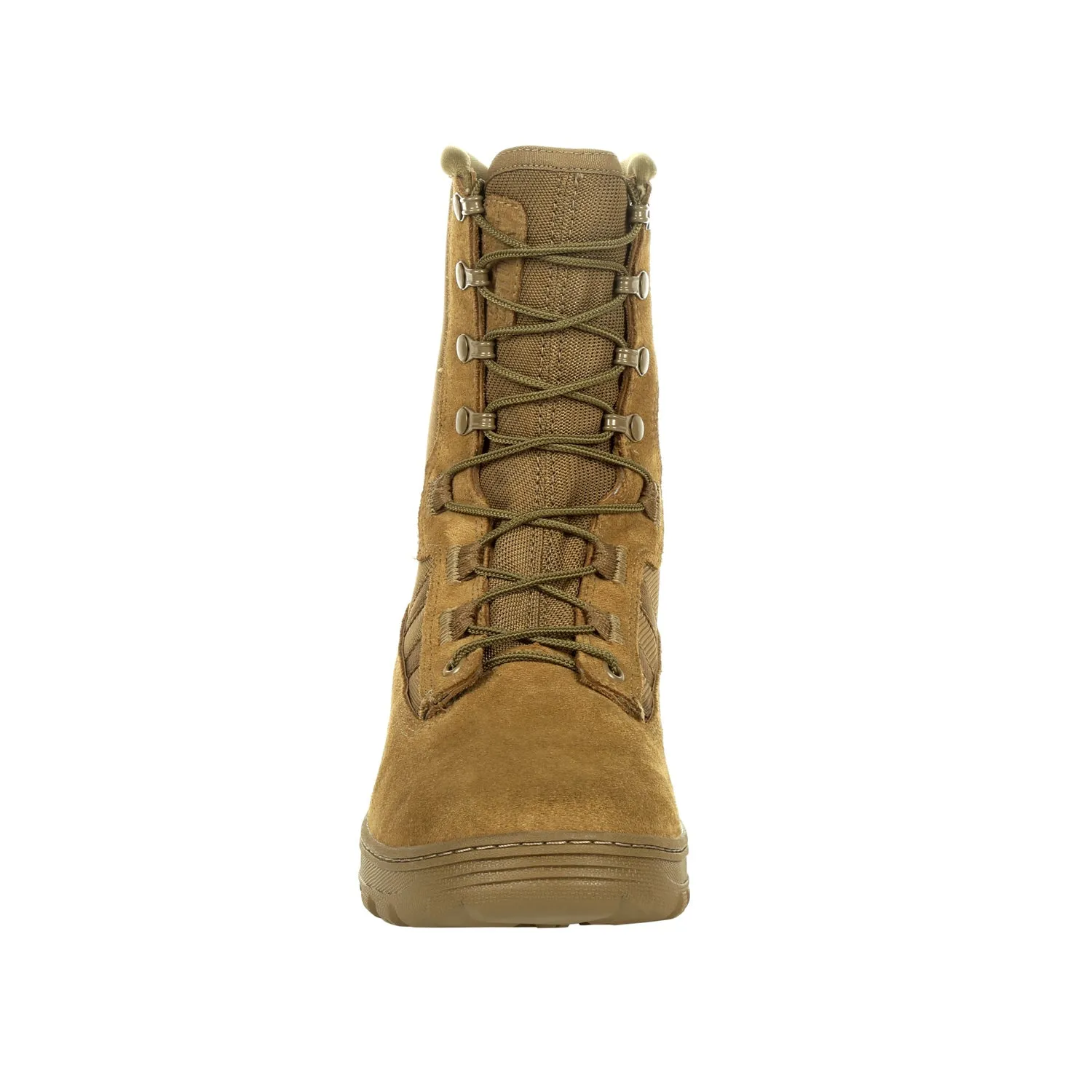 Rocky Mens Havoc Commercial Coyote Brown Leather Military Boots