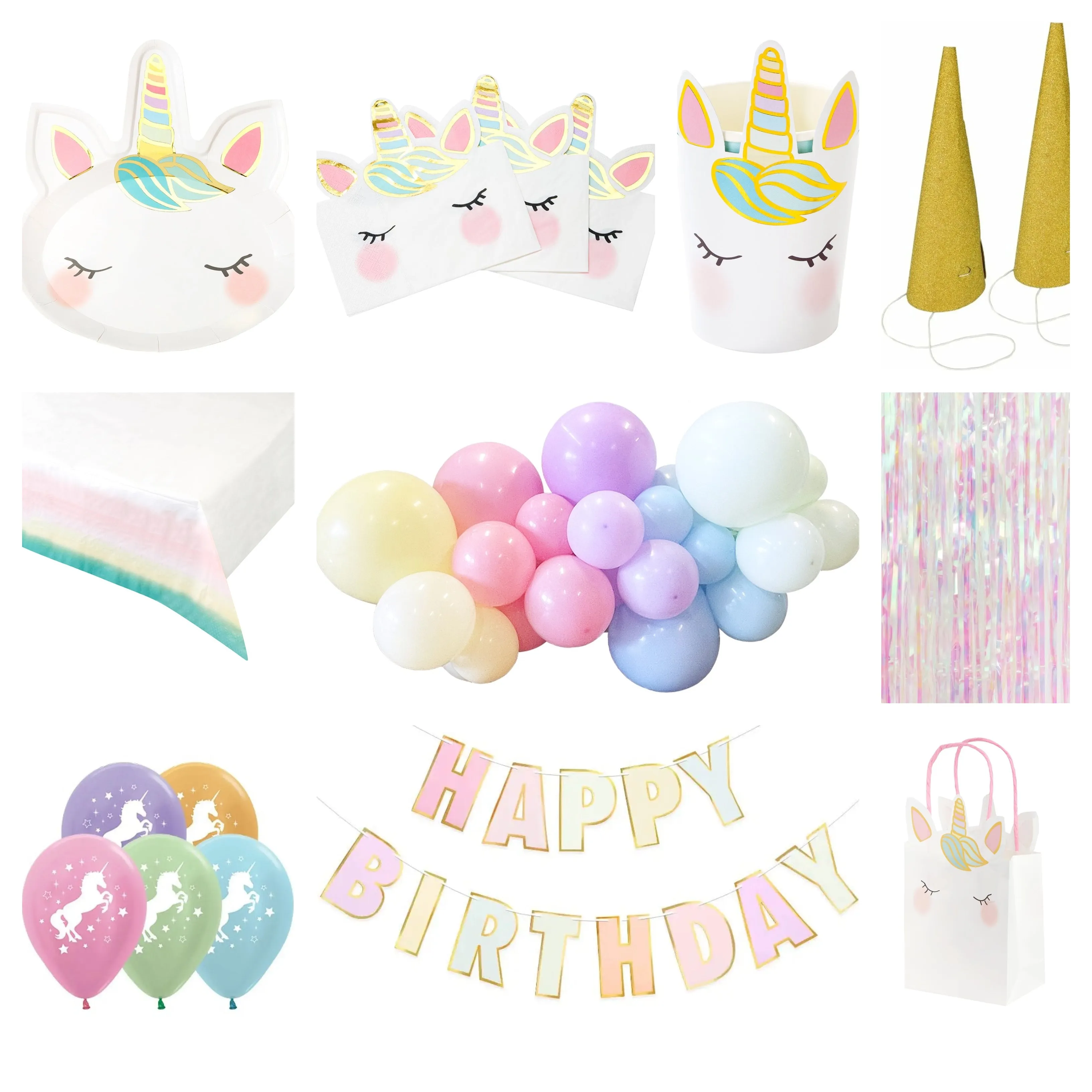 Talking Tables We Heart Unicorn Party Pack for 8 - SAVE 15%