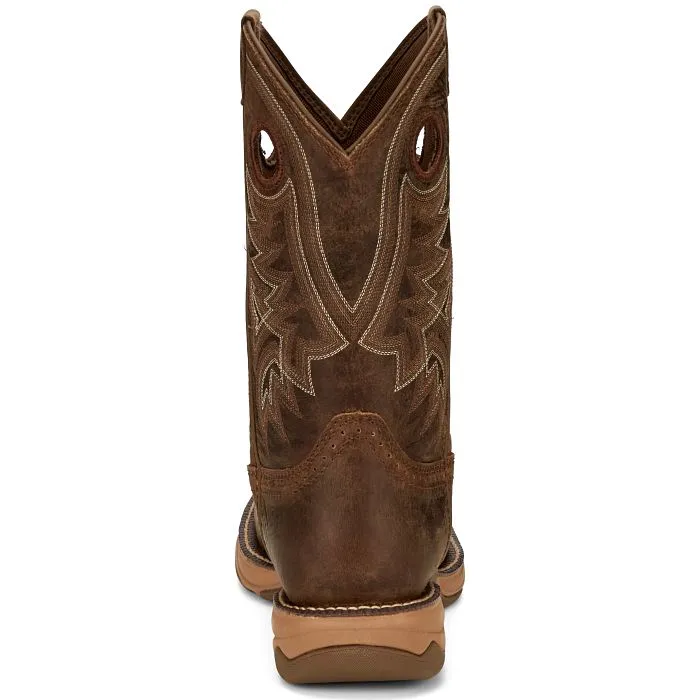 Tony Lama Brown Water Buffalo 11" Round Toe Work Boots for Men