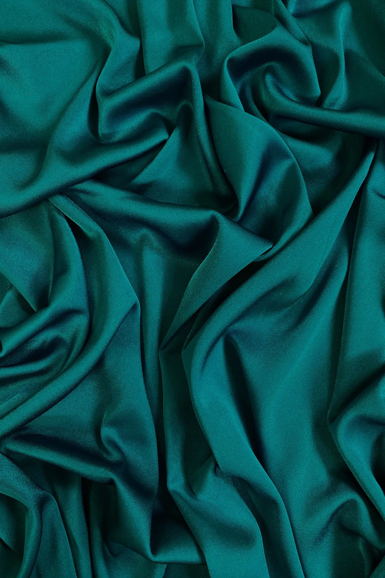 Triacetate Satin Backed Crepe in Teal