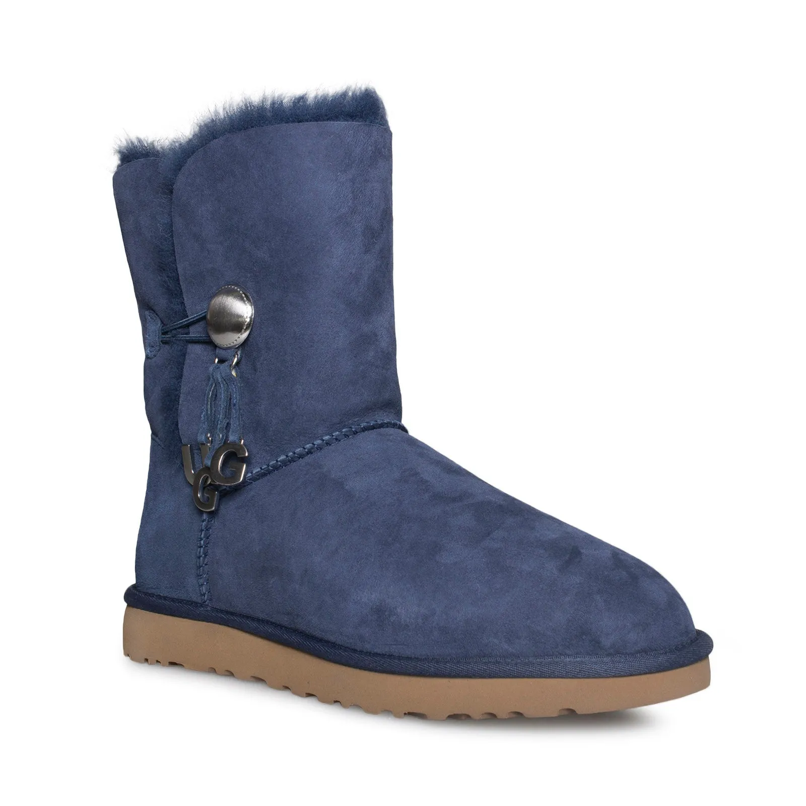 UGG Bailey Button UGG Charm Navy Boots - Women's