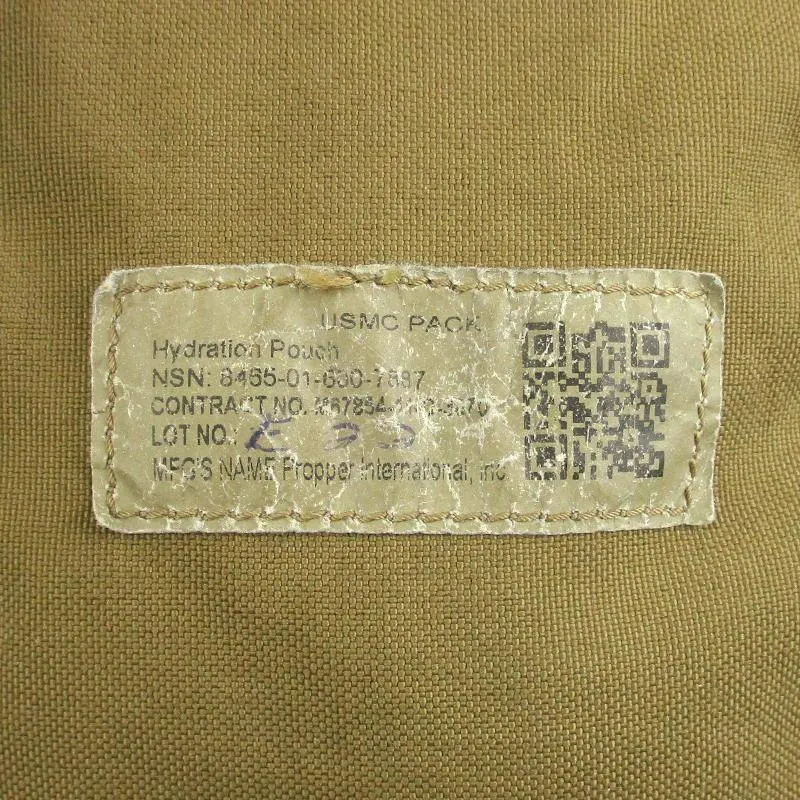 USMC Coyote FILBE Hydration Pouch