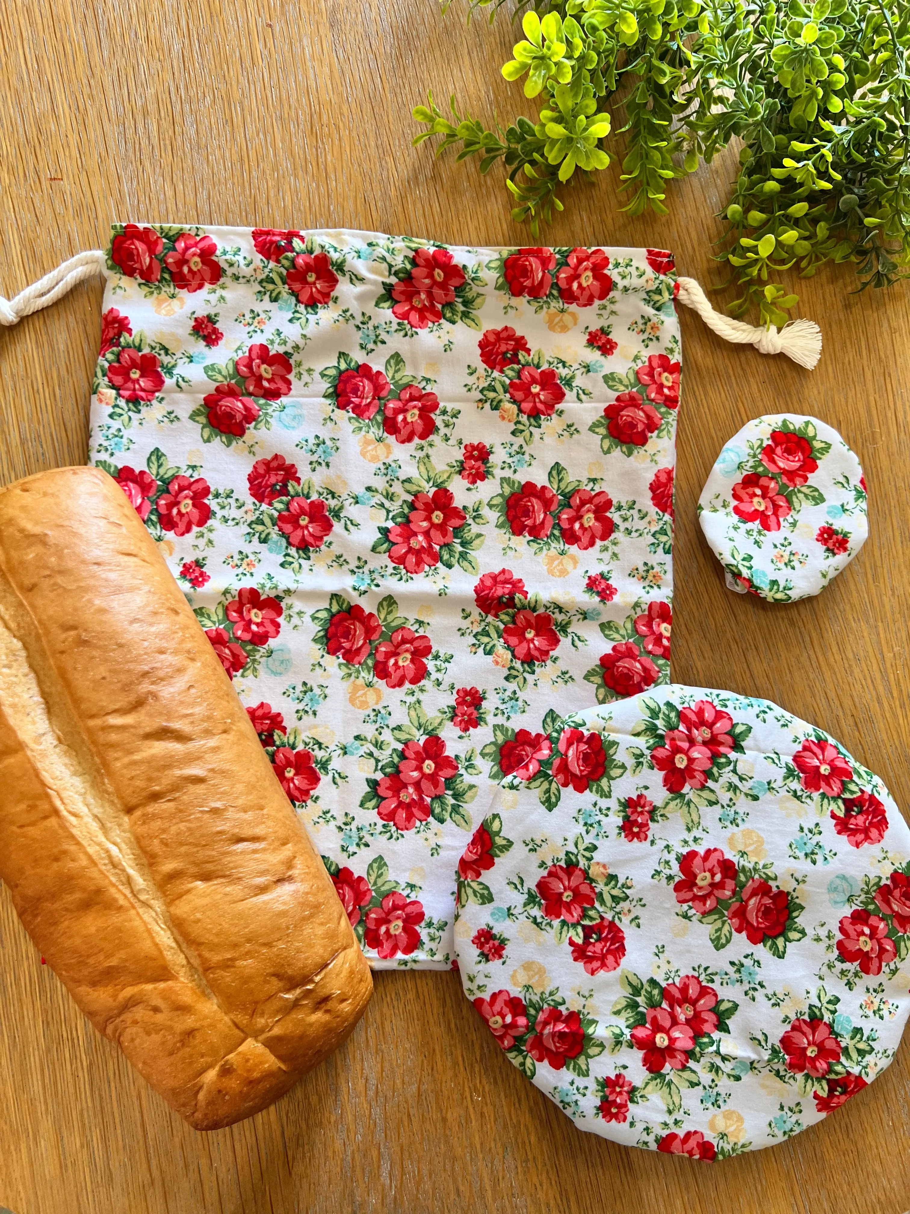 Vintage Floral Bread Bag